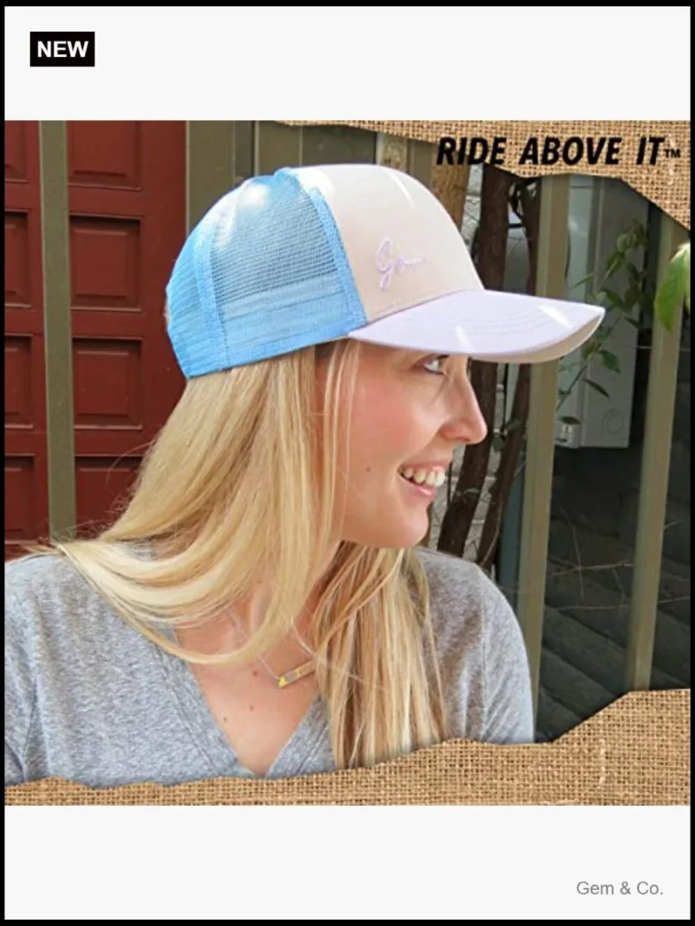 Women's Snapback Baseball Cap - Curved Bill Adjustable Trucker Hat Summer